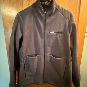 Figs Women’s Dark Gray/ Black Fleece Jacket